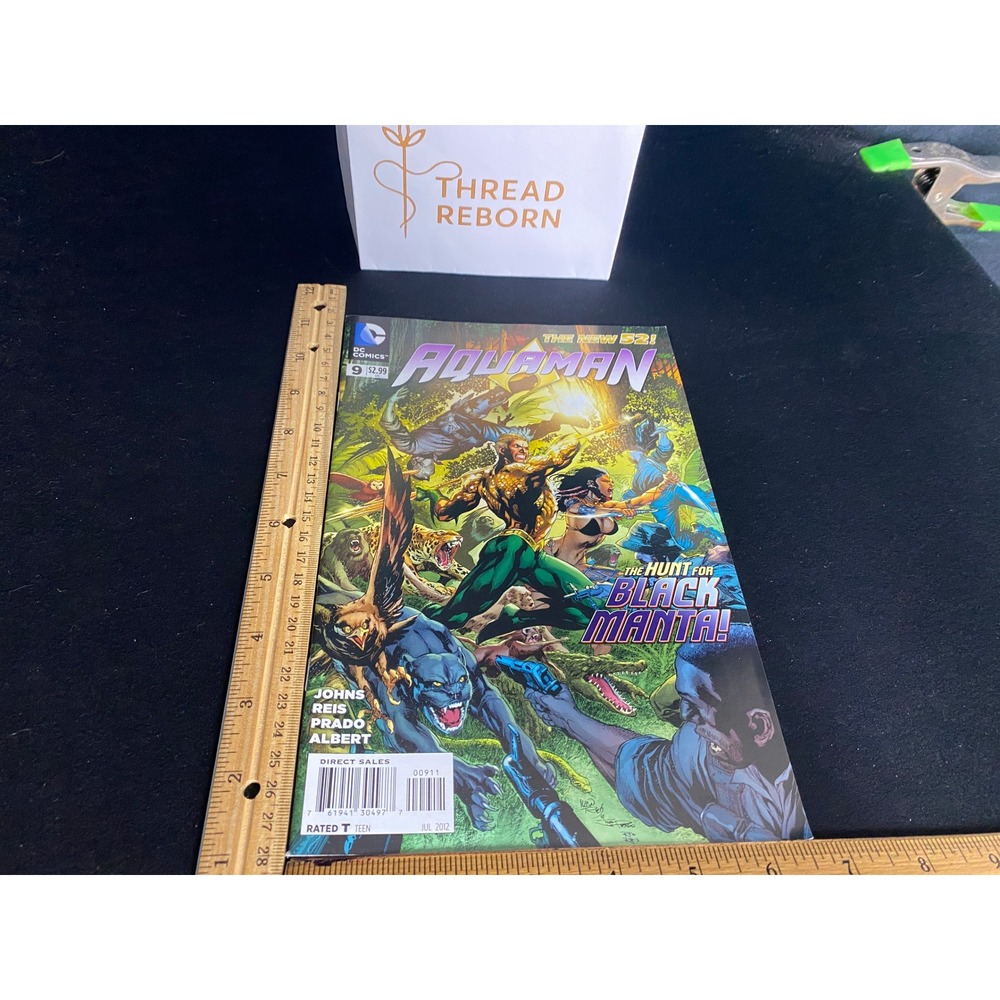 Aquaman The New 52! #9 Comic Book July 2012 Hunt For‎ Black Manta! DC Comics